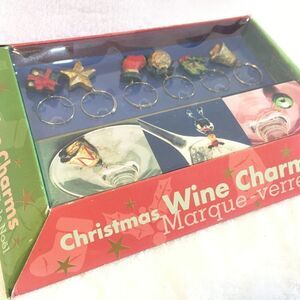 Sommelier Christmas Wine Glass Charms Set of 6
